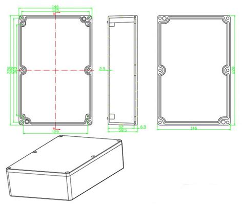 6 6 junction box screw hole dimentions|standard electrical junction box size.